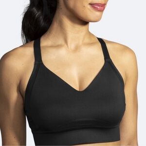 BROOKS Black Drive Interlace Run Sport Bra High
Impact Size 34C/D